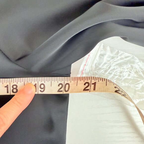 NWT H&M Satin Button-Front Shirt – Black (Recycled Polyester) S - Picture 7 of 9